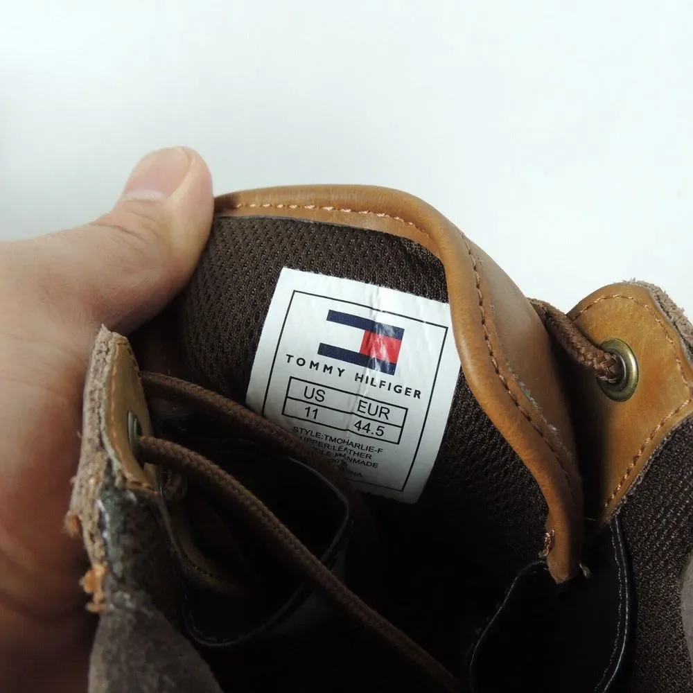 Tommy Hilfiger Charlie Waterproof Boots Men's Size 11 Tan Leather Outdoor - Picture 7 of 7